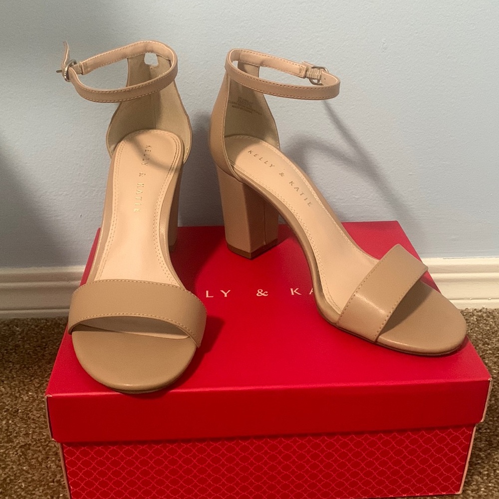 Kelly & Katie Nude Block Heel